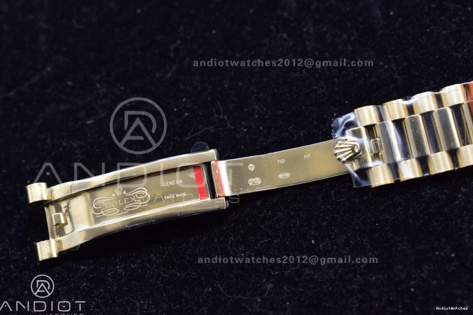 President 40 Affordable JDF Weight Gain Markers Bracelet Stick DayDate Steel YG A2836 904L V on YG Dial 731 0829